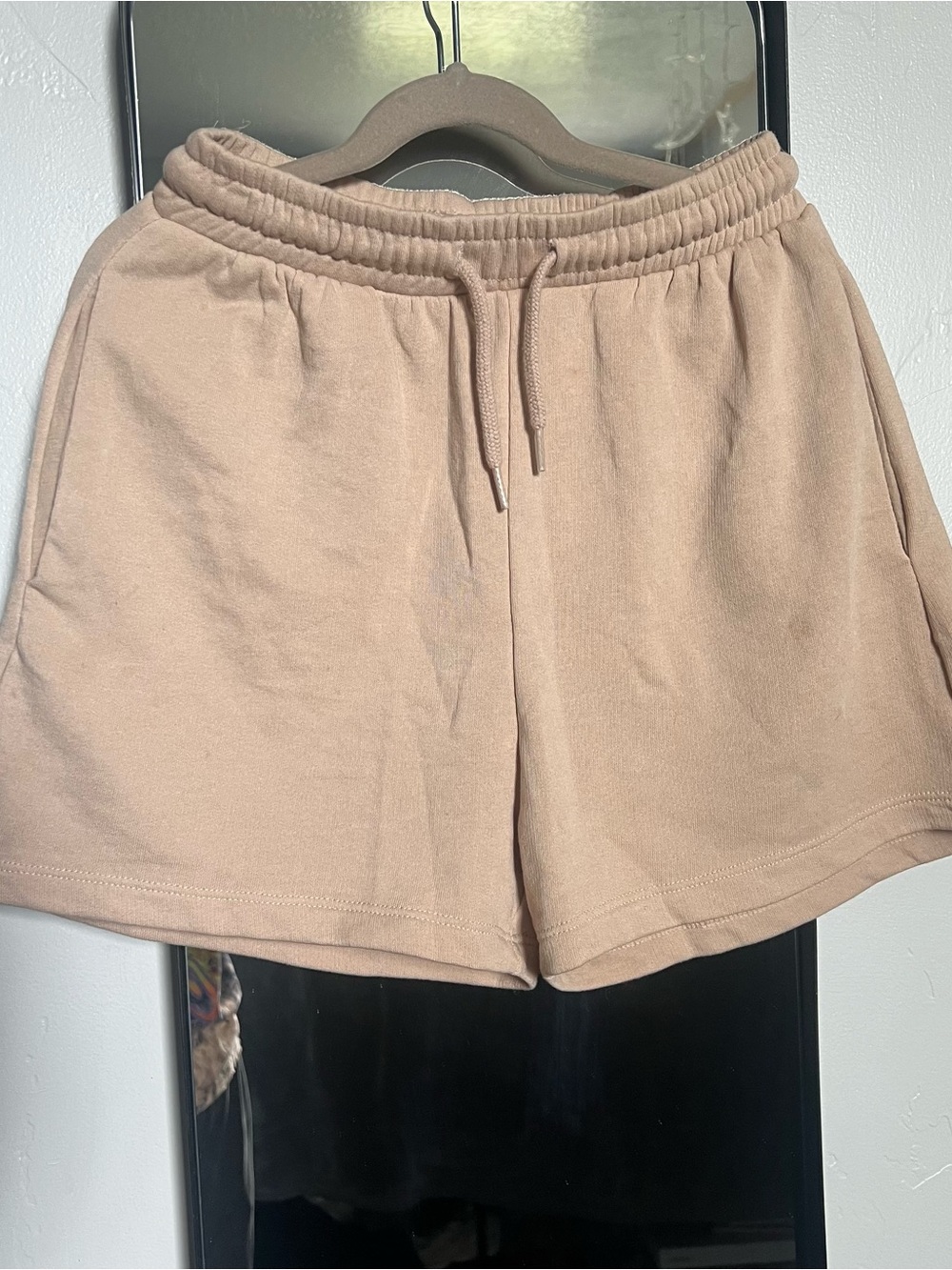 Kid’s Casual Drawstring Shorts in Beige